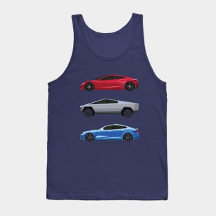 Minimalist Teslas 01 Tank Top